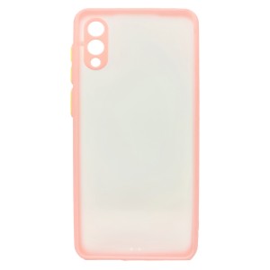 Nettech Samsung Galaxy A02 Uyumlu Kontrast Renkli Tuş Seri Arka Koruma Kılıf (Pembe) NT-88720