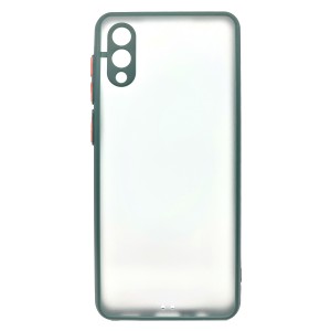 Nettech Samsung Galaxy A02 Uyumlu Kontrast Renkli Tuş Seri Arka Koruma Kılıf (Yeşil) NT-88718
