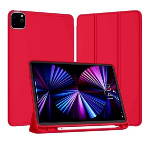 Nettech Apple iPad Pro 11 inç Uyumlu Flip Seri Kapaklı Kılıf (Kırmızı) NT-92546