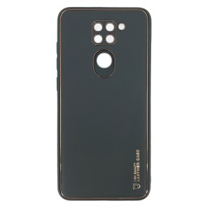 Nettech Xiaomi Redmi Note 9 Uyumlu Coco Leather Seri Arka Koruma Kılıf (Yeşil) NT-90570