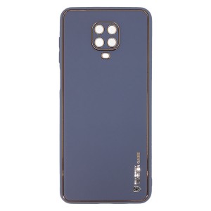 Nettech Xiaomi Redmi Note 9 Pro Uyumlu Coco Leather Seri Arka Koruma Kılıf (Gri) NT-90582