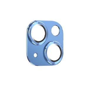 Nettech Apple iPhone 13 Uyumlu Metalik Seri Kamera Cam Koruyucu (Mavi) NT-92650