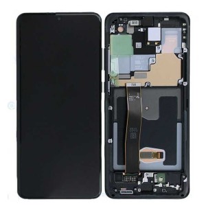 Teknonet Samsung Galaxy S20 Ultra Uyumlu Org Lcd+Dokunmatik+Çıtalı (Siyah) NT-92733