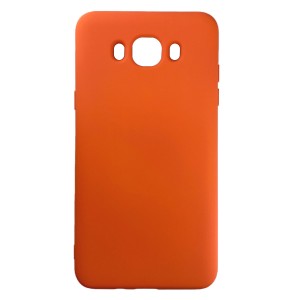 Nettech Samsung Galaxy J710 J7 2016 Uyumlu Nano Arka Koruma Kılıf (Turuncu) NT-82178