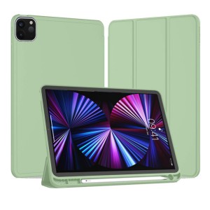 Nettech Apple iPad Pro 11 inç 2.Nesil 2020 Uyumlu Premium Smart 360 Kalem Yuvalı Kapaklı Kılıf (Yeşil) NT-93248