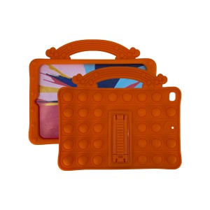 Nettech Apple iPad Mini Uyumlu Standlı Pop It Arka Koruma (Turuncu) NT-93285