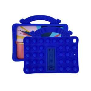 Nettech Apple iPad Mini Uyumlu Standlı Pop It Arka Koruma (Mavi) NT-93286