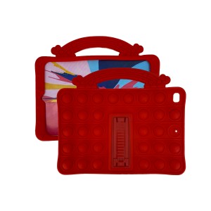 Nettech Apple iPad Mini Uyumlu Standlı Pop It Arka Koruma (Kırmızı) NT-93287