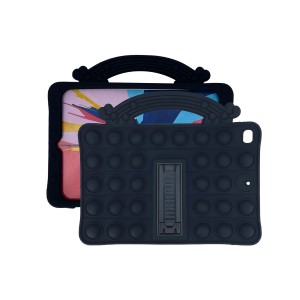 Nettech Apple iPad 7. Nesil 10.2 Inch Uyumlu Standlı Pop It Arka Koruma (Siyah) NT-93276