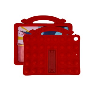 Nettech Apple iPad 5 Uyumlu Standlı Pop It Arka Koruma (Kırmızı) NT-93275