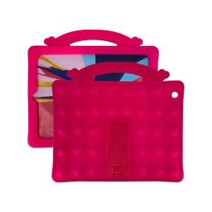Nettech Apple iPad 2 Uyumlu Standlı Pop It Arka Koruma (Pembe) NT-93280