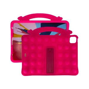 Nettech Apple iPad Air 4 10.9 inc Uyumlu Standlı Pop It Arka Koruma (Pembe) NT-93304