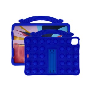 Nettech Apple iPad Air 4 10.9 inc Uyumlu Standlı Pop It Arka Koruma (Lacivert) NT-93301