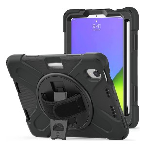 Nettech Apple iPad Mini 6 (MK8C3TU/A) Uyumlu Sport Seri Arka Koruma (Siyah) NT-94653