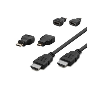 Hadron HDX2010 3in1 Mini Plastik 150 Cm USB To Hdmi Kablo (Siyah) NT-95267