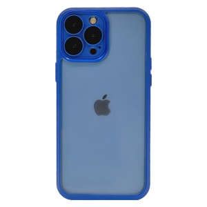Nettech Apple iPhone 13 Pro Max Uyumlu Kamera Lens Koruyuculu Arka Koruma Kılıf (Lacivert) NT-95577