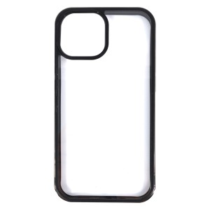 Nettech Apple iPhone 13 Mini Uyumlu UltraGlass Seri Arka Koruma Kılıf (Siyah) NT-95453