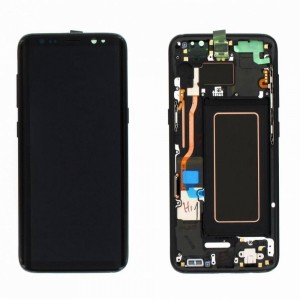 Teknonet Samsung Galaxy G950 S8 Uyumlu Org Lcd+Dokunmatik+Çıtalı (Siyah) VR-2393