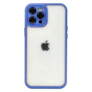 Nettech Apple iPhone 12 Pro Max Uyumlu Kamera Lens Koruyuculu Arka Koruma Kılıf (Füme) NT-95590