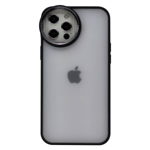 Nettech Apple iPhone 12 Pro Max Uyumlu Master Silindir Seri Arka Koruma Kılıf (Siyah) NT-95471