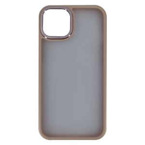 Nettech Apple iPhone 13 Mini Uyumlu Metal Focus Style Arka Koruma Kılıf (Pembe) NT-95677