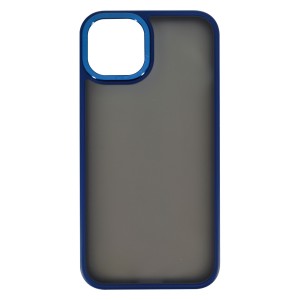Nettech Apple iPhone 13 Mini Uyumlu Metal Focus Style Arka Koruma Kılıf (Lacivert) NT-95674