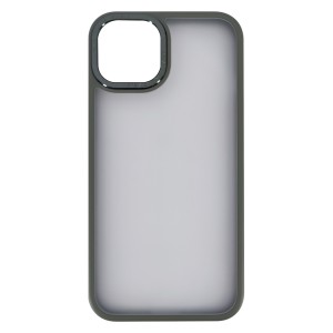 Nettech Apple iPhone 13 Mini Uyumlu Metal Focus Style Arka Koruma Kılıf (Gri) NT-95676