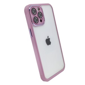Nettech Apple iPhone 12 Pro Max Uyumlu NT-95592 Kamera Korumalı Arka Koruma Kılıf (Mor) NT-95592