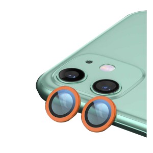 Nettech Apple iPhone 11 Uyumlu FosFor Seri Kamera Cam Koruyucu (Turuncu) NT-95765