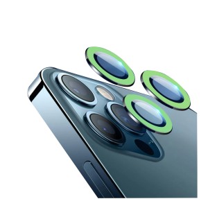 Nettech Apple iPhone 13 Pro Uyumlu FosFor Seri Kamera Cam Koruyucu (Yeşil) NT-95784