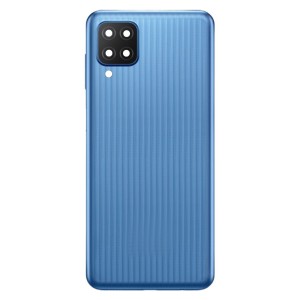 Teknonet Samsung Galaxy M12 Uyumlu NT-91004 Kamera Camlı Batarya Kapağı (Mavi) NT-91004