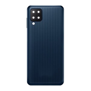 Teknonet Samsung Galaxy M12 Uyumlu NT-91003 Kamera Camlı Batarya Kapağı (Siyah) NT-91003