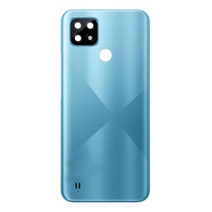 Teknonet Realme C21 Uyumlu NT-90960 Kamera Camlı Batarya Kapağı (Turkuaz) NT-90960