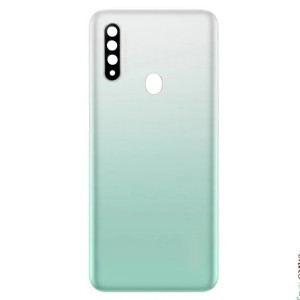 Teknonet Oppo A31 Uyumlu NT-90860 Kamera Camlı Batarya Kapağı (Turkuaz-Beyaz) NT-90860