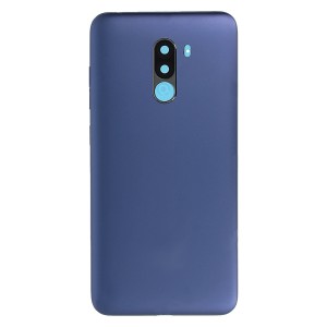 Teknonet Xiaomi Pocophone F1 Uyumlu NT-90775 Kamera Camlı Batarya Kapağı (Mavi) NT-90775
