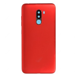 Teknonet Xiaomi Pocophone F1 Uyumlu NT-90774 Kamera Camlı Batarya Kapağı (Kırmızı) NT-90774