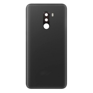 Teknonet Xiaomi Pocophone F1 Uyumlu NT-90773 Kamera Camlı Batarya Kapağı (Siyah) NT-90773