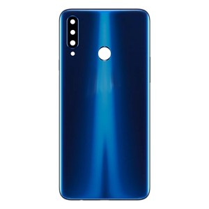 Teknonet Samsung Galaxy A20S Uyumlu NT-90247 Kamera Camlı Batarya Kapağı (Lacivert) NT-90247