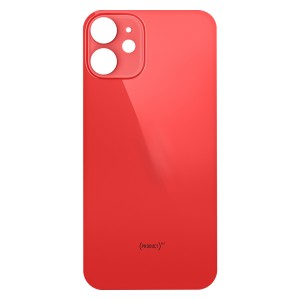 Teknonet Apple iPhone 12 Mini Uyumlu NT-83850 Geniş Kamera Camlı Batarya Kapağı (Product Red) NT-83850