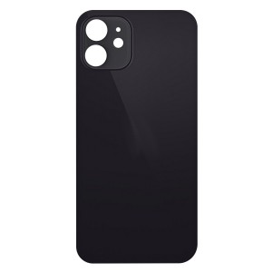 Teknonet Apple iPhone 12 Mini Uyumlu NT-83847 Geniş Kamera Camlı Batarya Kapağı (Siyah) NT-83847