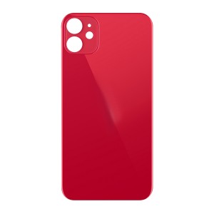 Teknonet Apple iPhone 11 Uyumlu NT-80545 Geniş Kamera Camlı Batarya Kapağı (Kırmızı) NT-80545