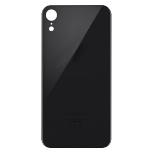 Teknonet Apple iPhone XR Uyumlu VR-12698 Geniş Kamera Camlı Batarya Kapağı (Siyah) VR-12698