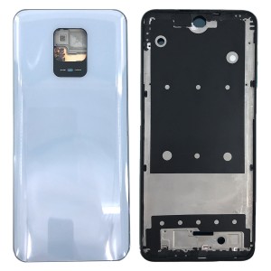 Teknonet Xiaomi Redmi Note 9 Pro Uyumlu Batarya Kapaklı Dolu Kasa (Beyaz) NT-90785