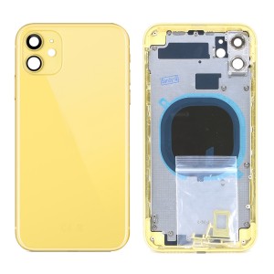 Teknonet Apple iPhone 11 Uyumlu Batarya Kapaklı Boş Kasa (Gold) NT-81066