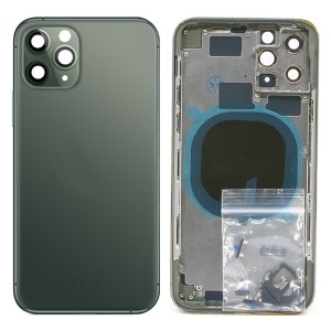 Teknonet Apple iPhone 11 Pro Uyumlu Batarya Kapaklı Boş Kasa (Yeşil) NT-81056