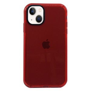 Nettech Apple iPhone 13 Uyumlu Colour Transparan Seri Arka Koruma Kılıf (Kırmızı) NT-92831
