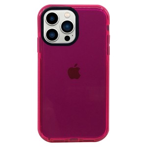 Nettech Apple iPhone 13 Pro Uyumlu Colour Transparan Seri Arka Koruma Kılıf (Pembe) NT-92839