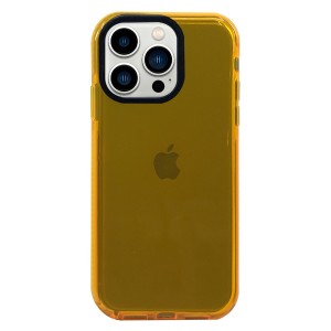 Nettech Apple iPhone 13 Pro Max Uyumlu Colour Transparan Seri Arka Koruma Kılıf (Sarı) NT-92849