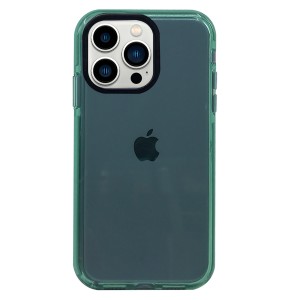 Nettech Apple iPhone 13 Pro Uyumlu Colour Transparan Seri Arka Koruma Kılıf (Yeşil) NT-92844