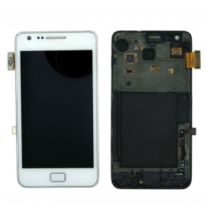 Teknonet Samsung Galaxy I9100 S2 Uyumlu Org Lcd+Dokunmatik+Çıtalı (Beyaz) VR-2350